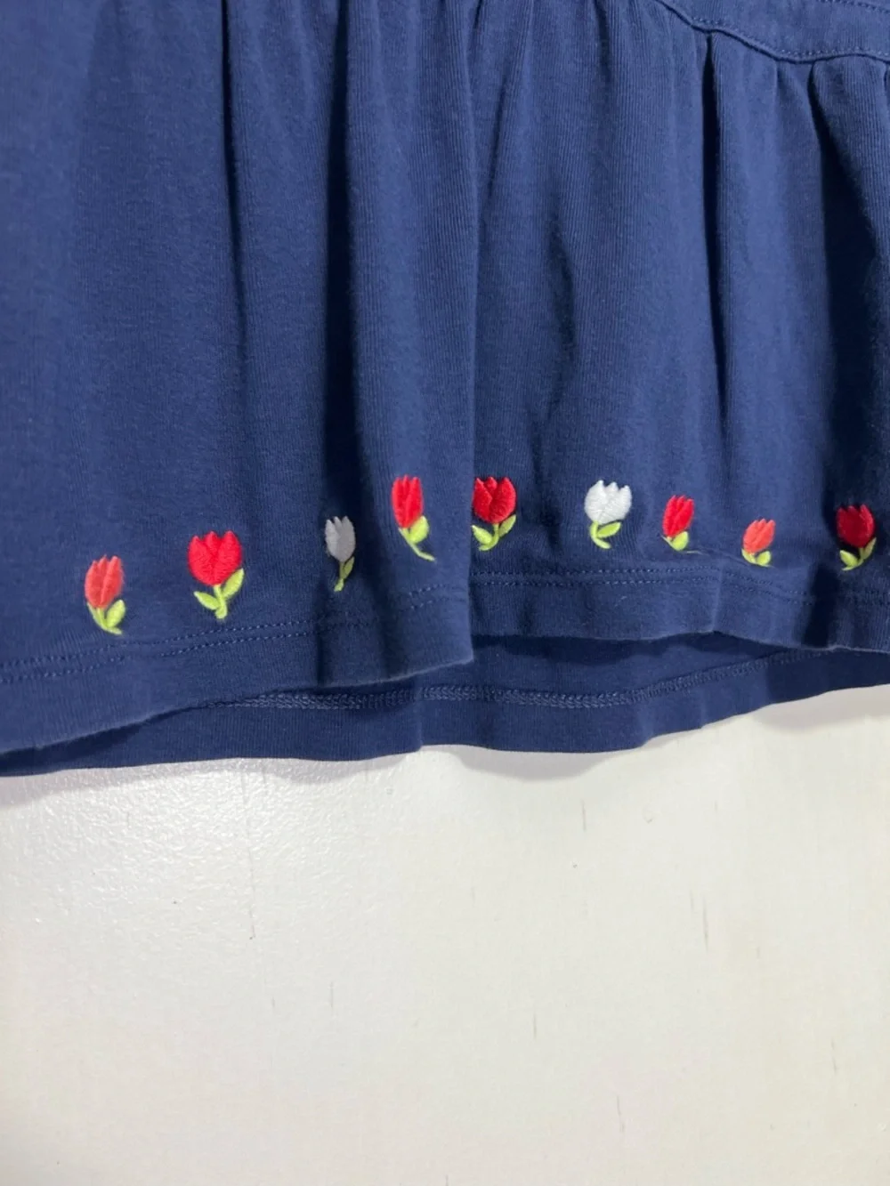 Gymboree Navy Tulip Embroidered Set 2T Sailor Top & Pants